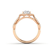 1.00ctw Diamond Infinity Engagement Ring in 14k Rose Gold (J-K, I2-I3)