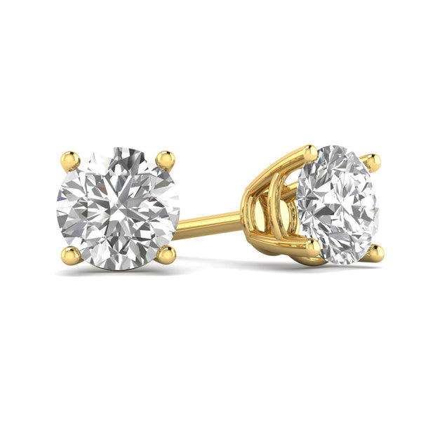 IGI Certified 1/2ct tw Diamond Stud Earrings in 14k White, Yellow or Rose Gold (G-H, I2-I3)…
