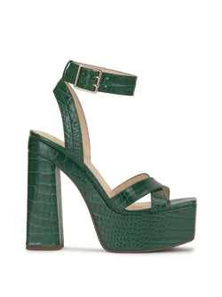 Immie Platform Sandal in Silver Snake – Jessica Simpson