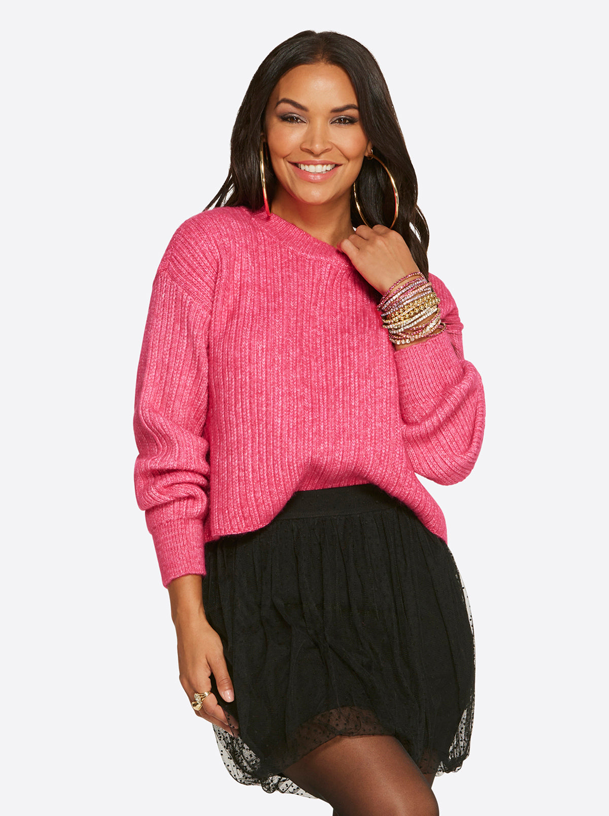 Image of Portia Sweater in Desert Rose