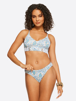 Jessica Simpson Swimwear Day Tripper Bralette Bikini Top at