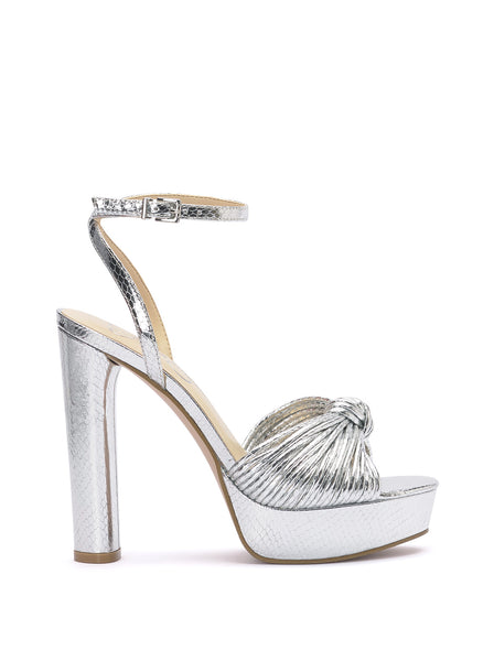 Immie Platform Sandal in Silver Snake – Jessica Simpson