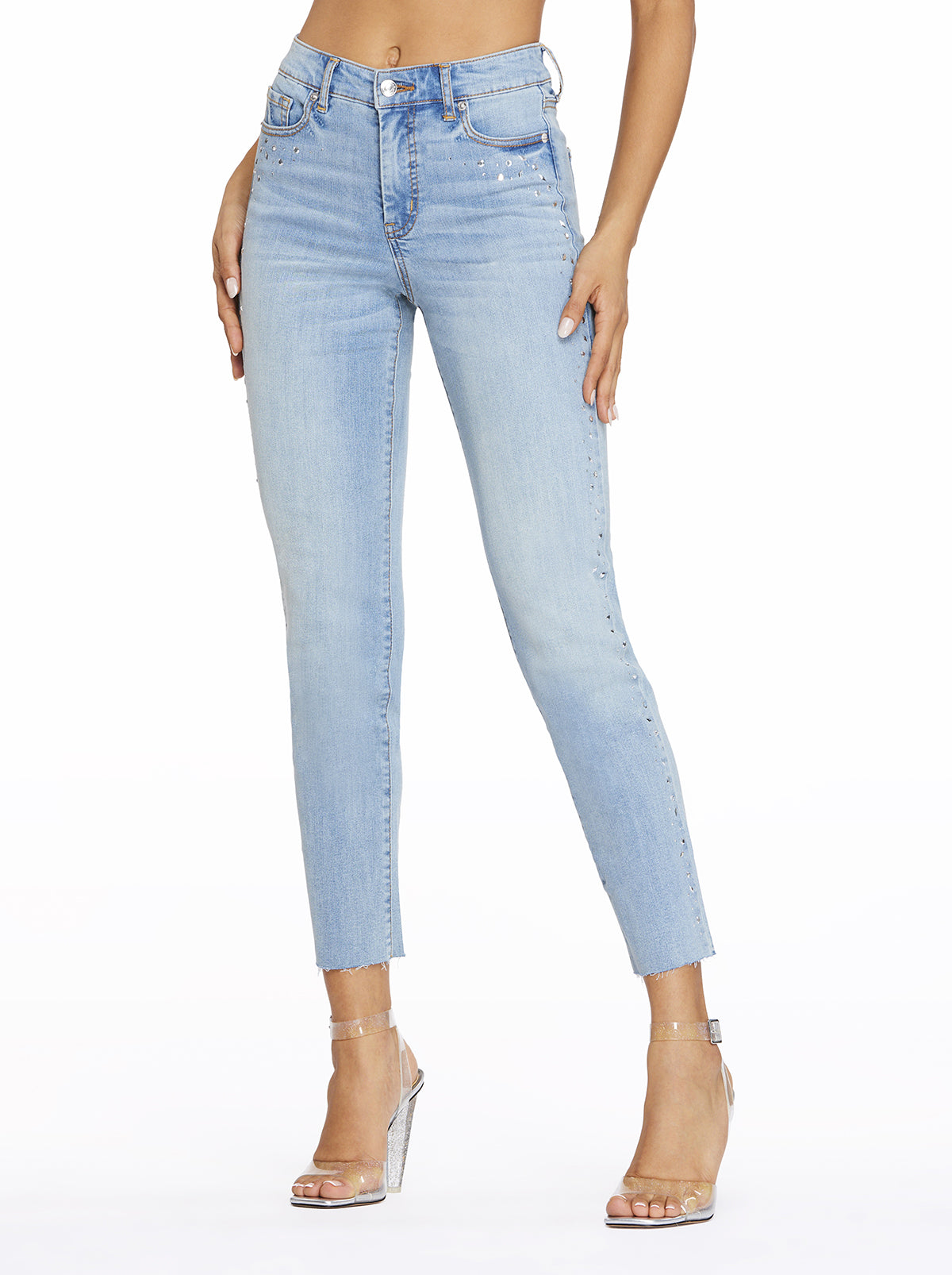 Image of Spotlight High Rise Straight Jeans in Into the Blues