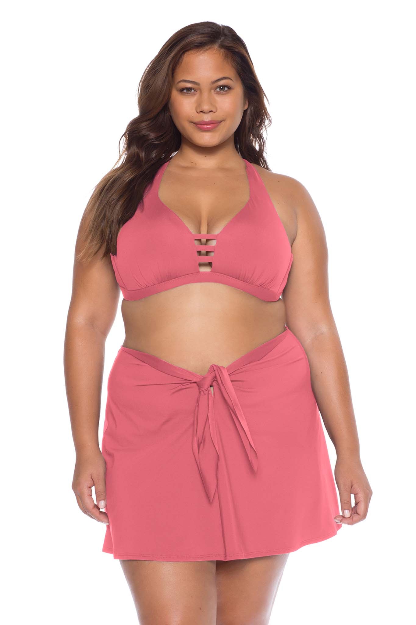 plus size swim sarong