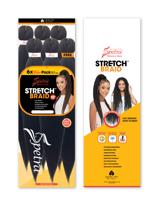 AMORE-MIO SPECTRA STRETCH BRAID 25 - STRCHB 625 - 6X VALUE PACK