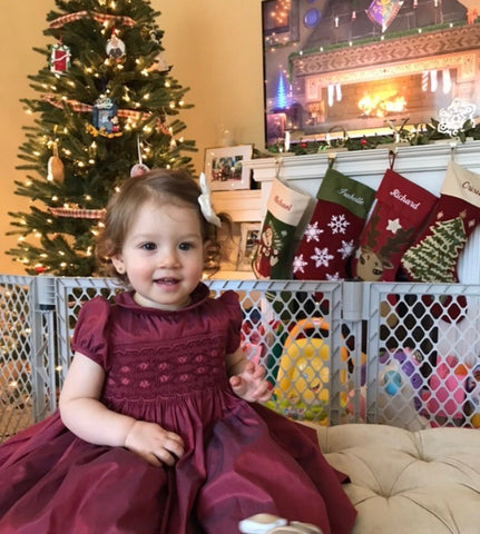 happy client christmas smocked dresses baby girl charlotte sy dimby party style