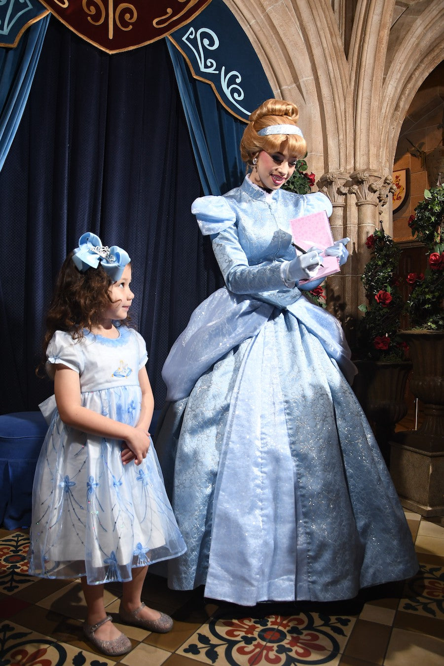 Cinderella royal's table disney world family trip what to wear princess dress tips and advice for family