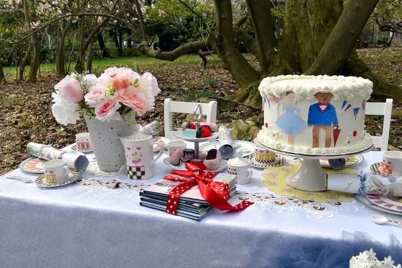 Charlotte sy Dimby children's tea party celebrate childhood cake and tea