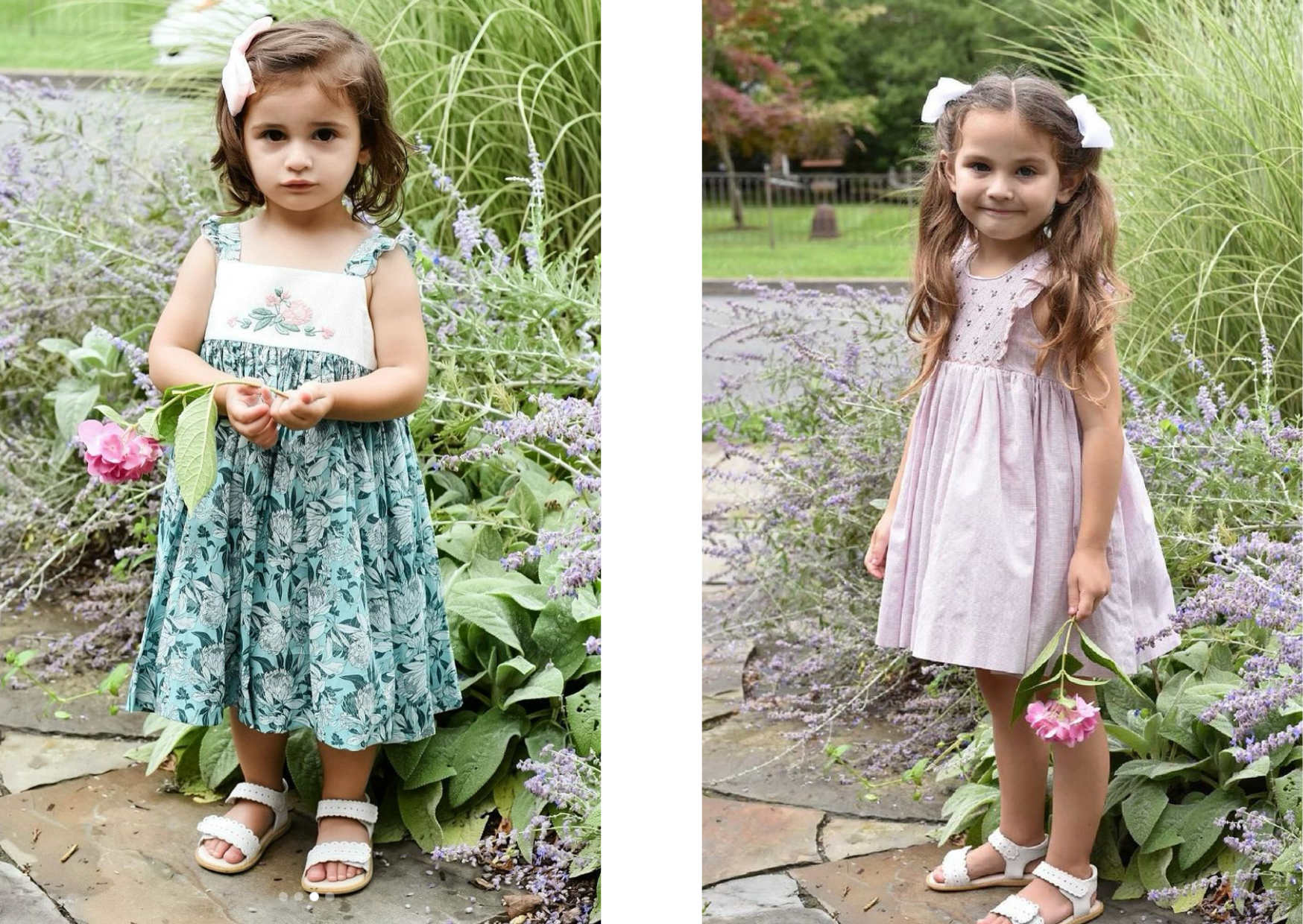 Charlotte sy Dimby and Shari traditional child portrait in smocked dress