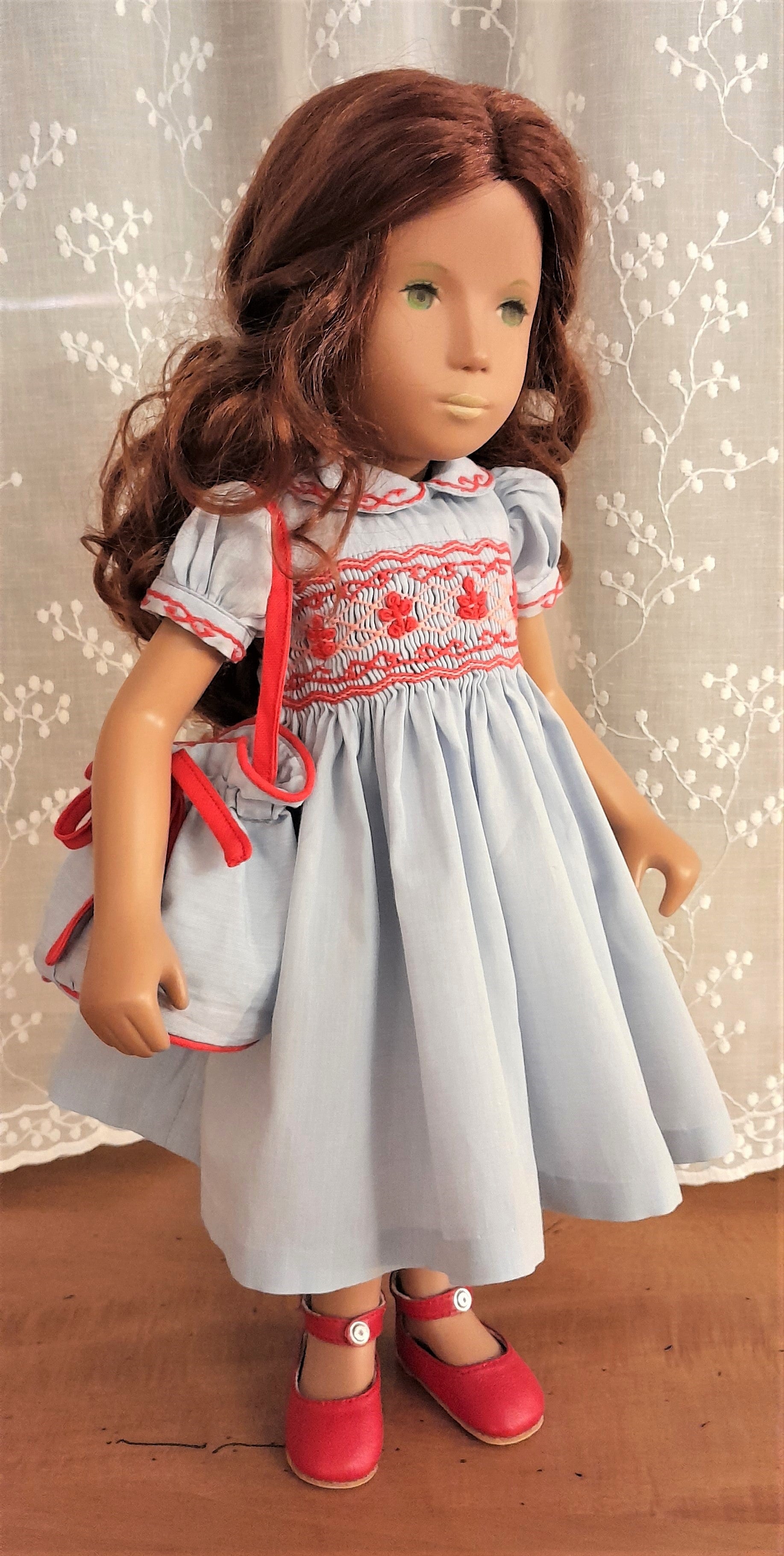 Sasha doll handmade smocked dress collector