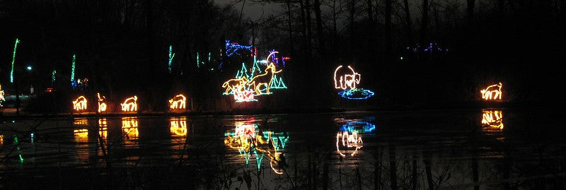 Winter Festival of lights in Niagara Canada