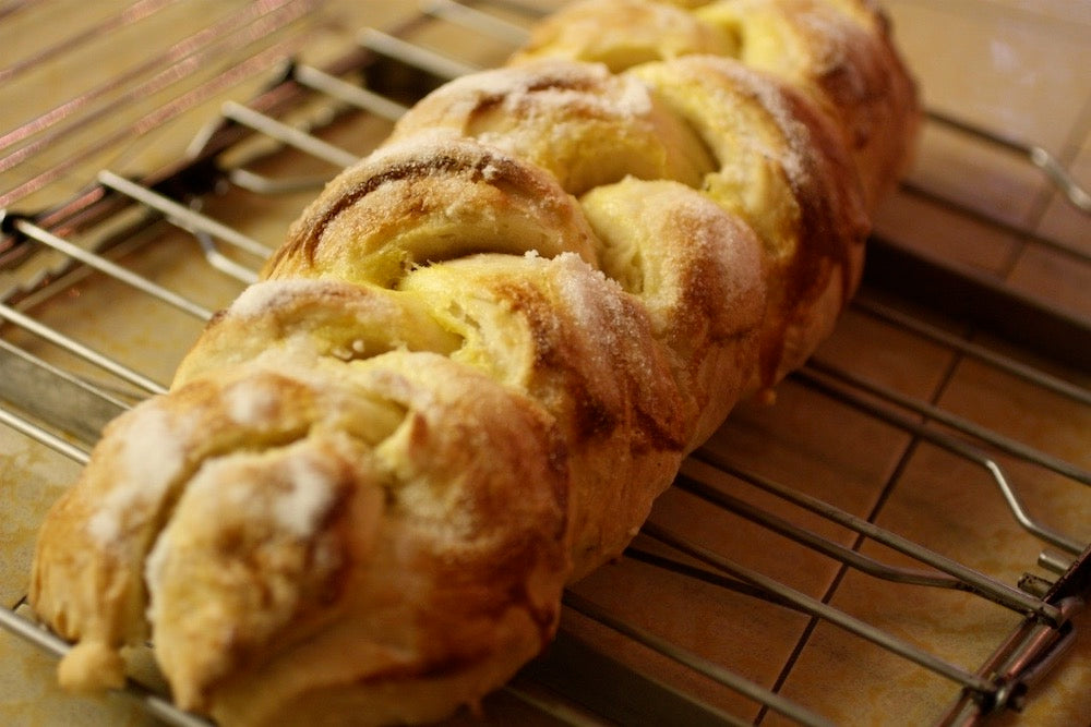 Braided cardammon bread