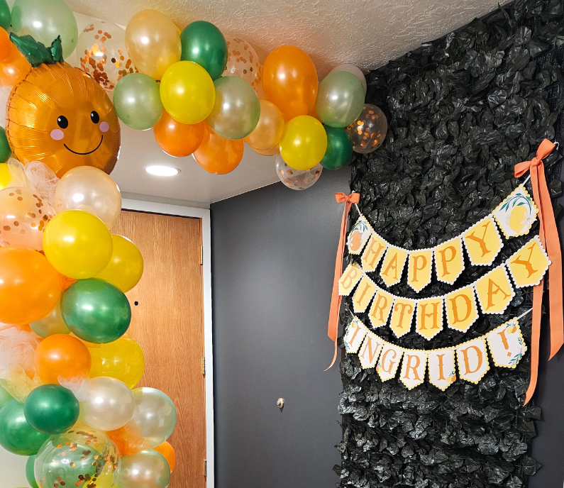 Orange and lemon citrus theme birthday party children inspiration dress and decor Charlotte sy Dimby