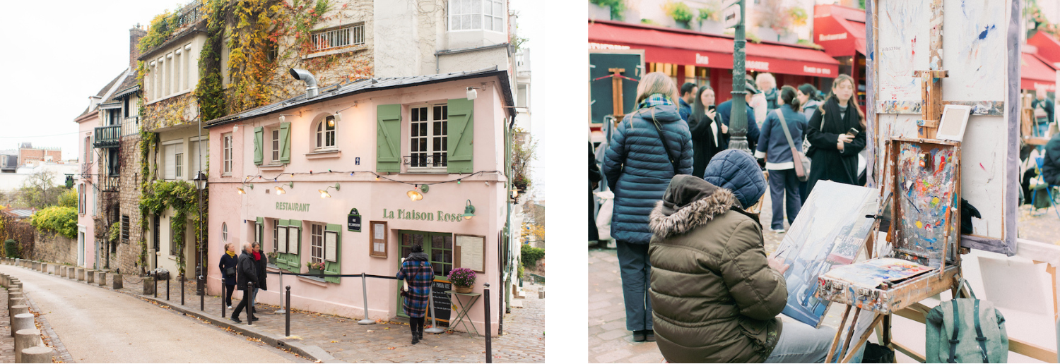 Montmartre Maison Rose Travelling to Paris with children kid friendly shops and places to visit