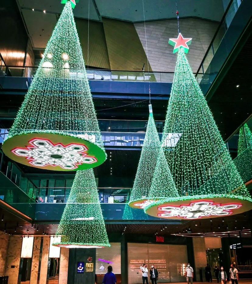 Christmas decorations Jakarta Indonesia malls