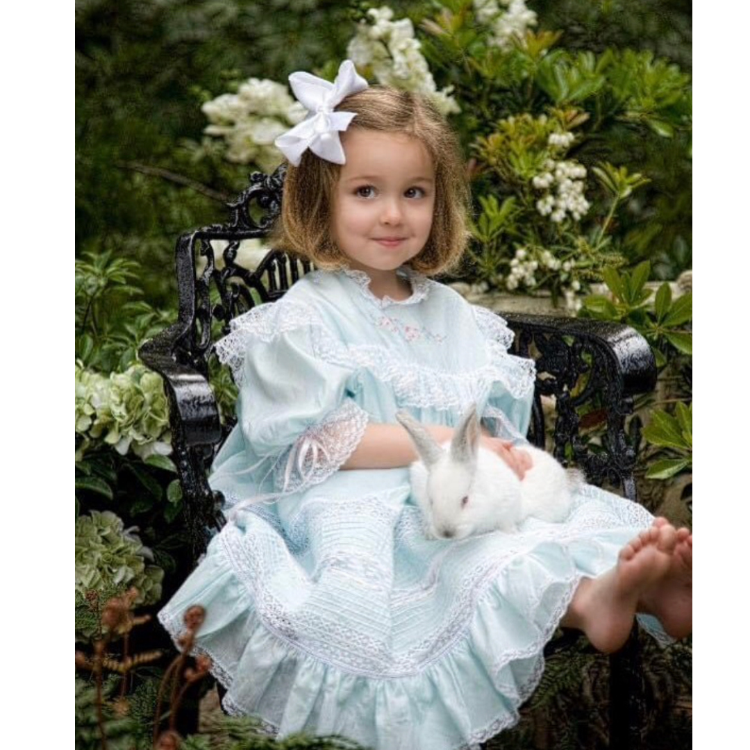Charlotte sy Dimby classic chic little princess twirling handmade smocked dresses for babies and girls - precious elegant French style heirlooms 