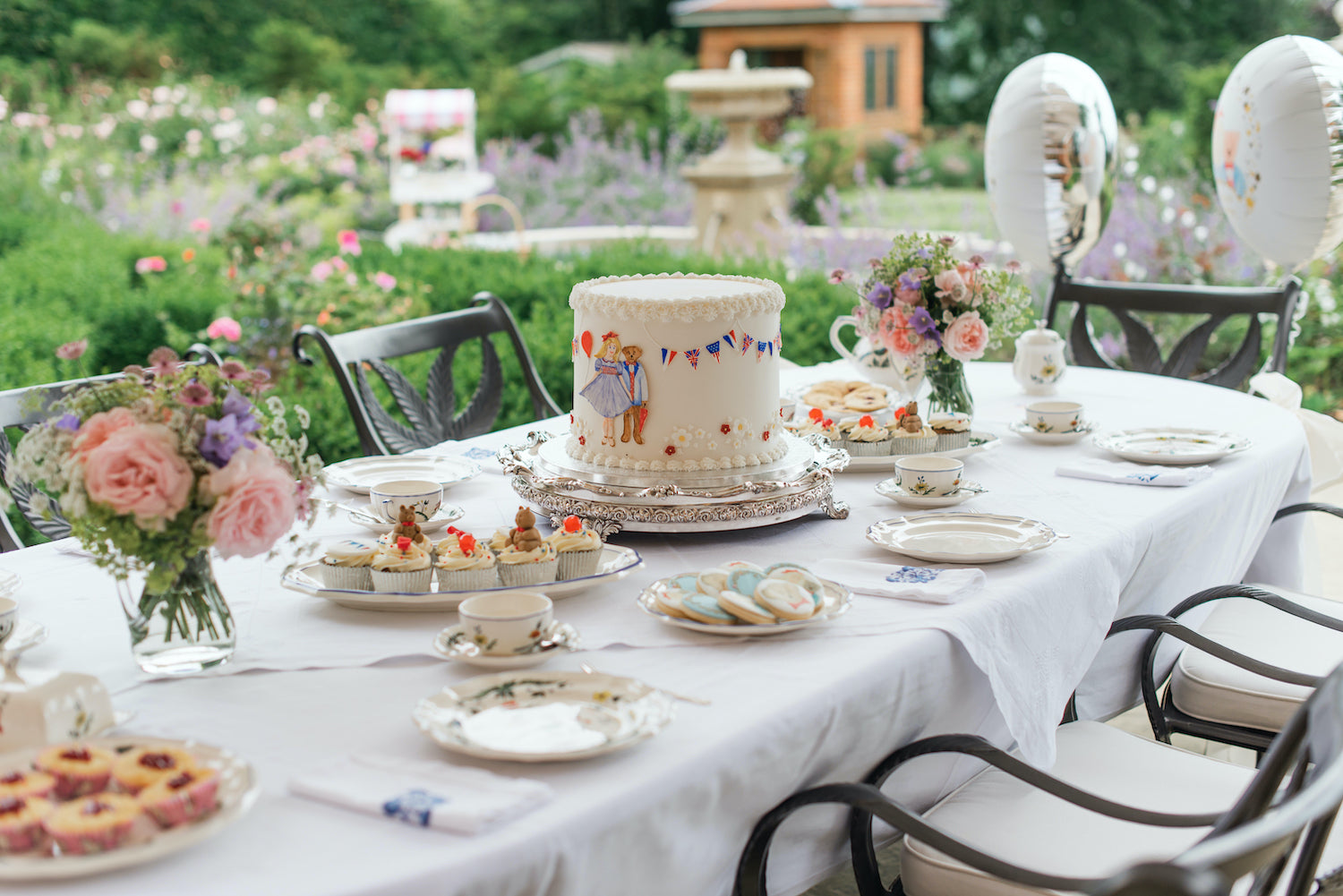 Charlotte & Burlington's French inspired garden tea party for children