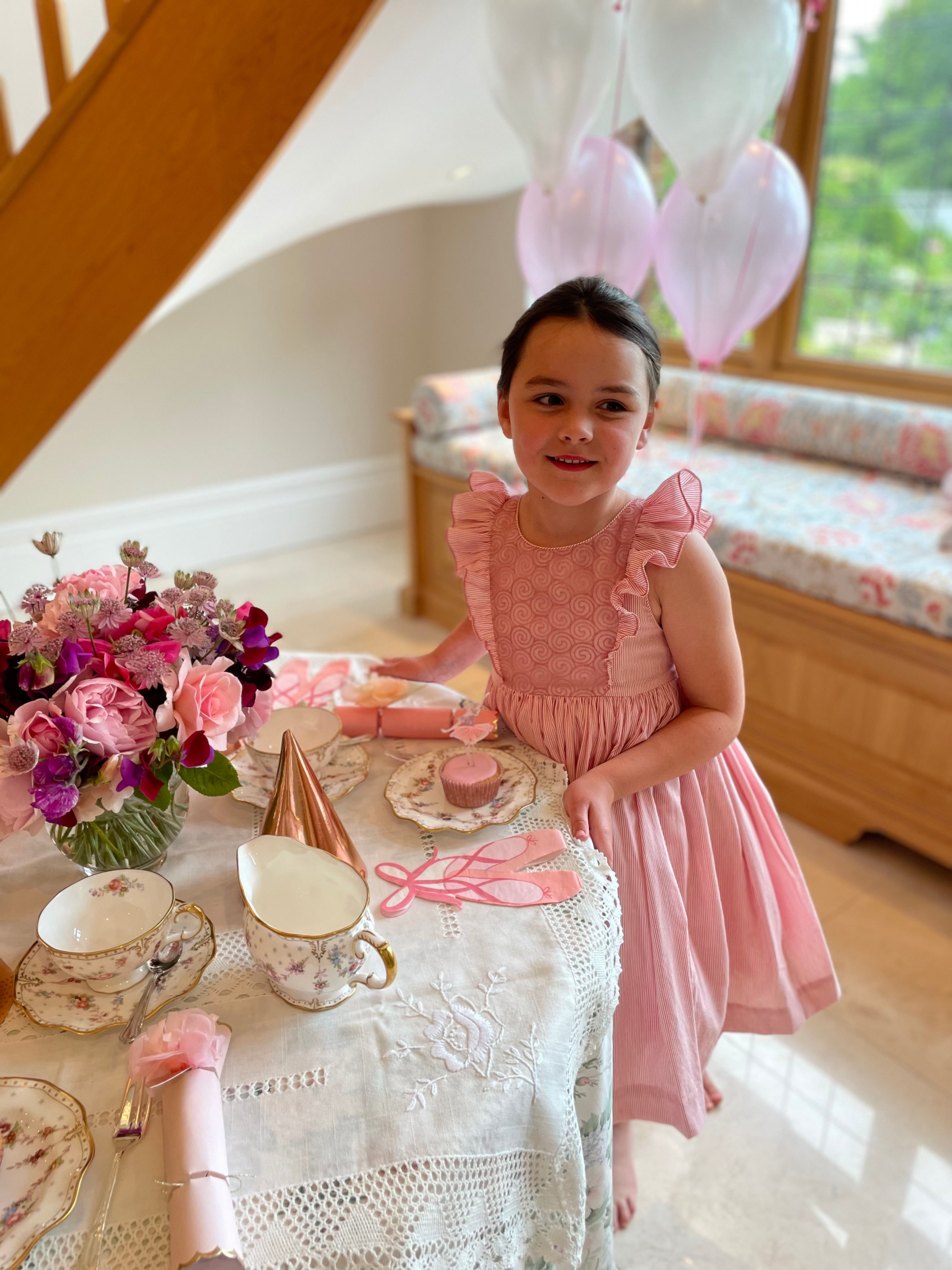 Party planning for children ballerina ballet pink birthday tea party inspiration ideas Charlotte sy Dimby