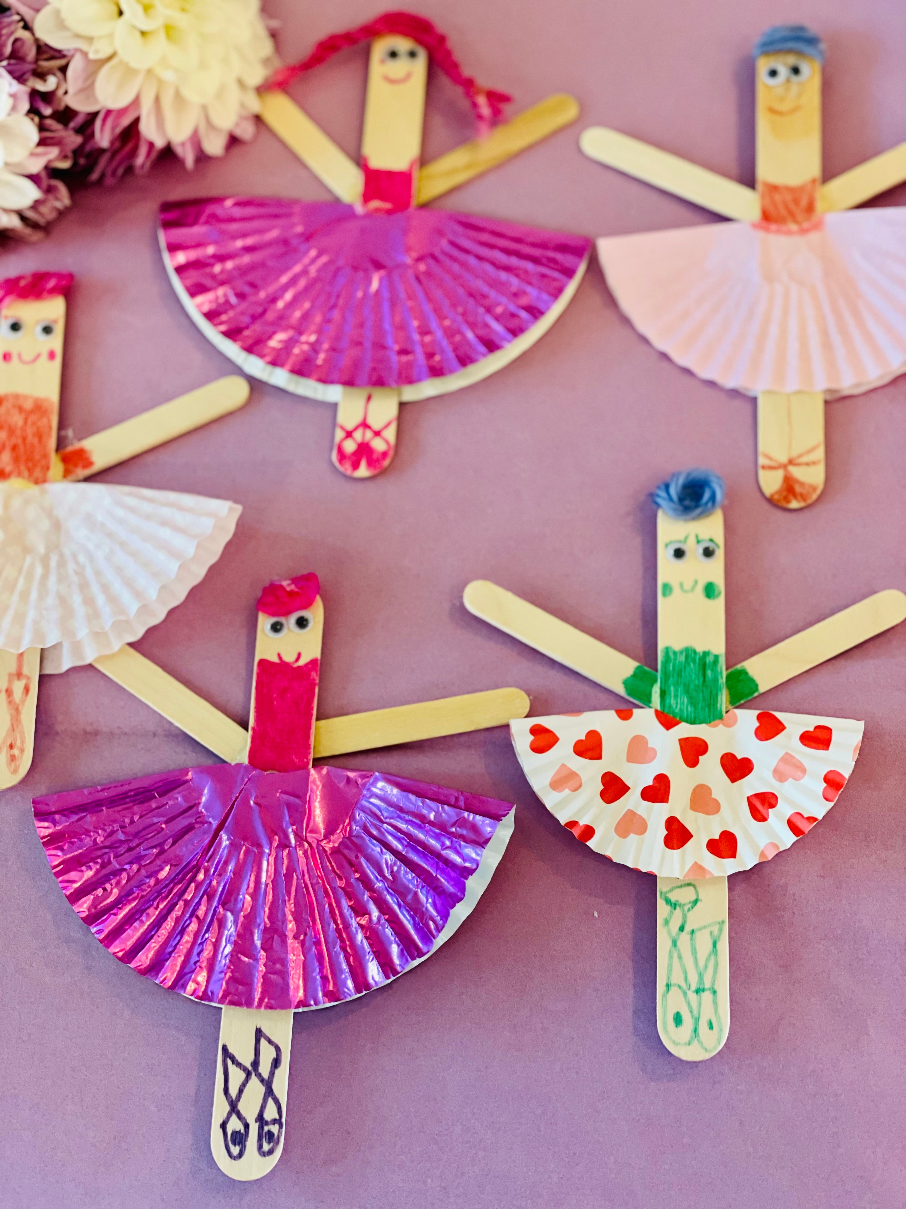 DIY fun and easy ballet ballerina craft for children