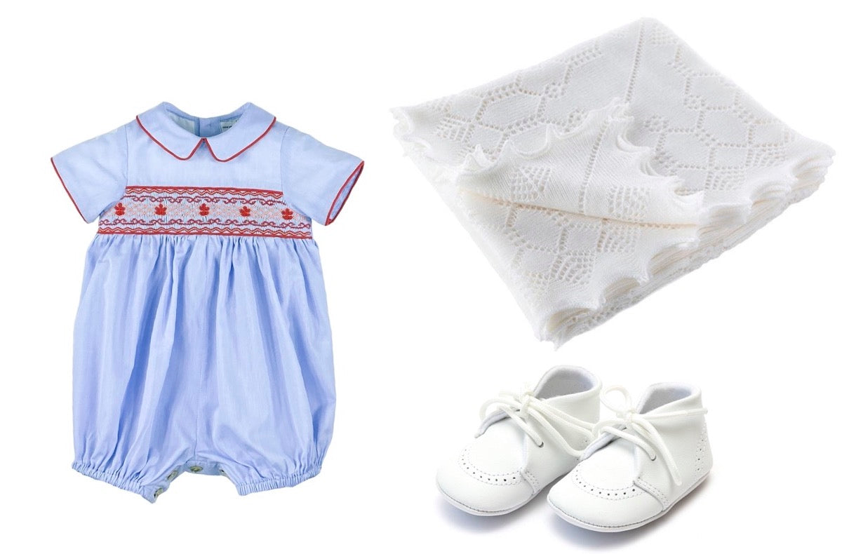 Prince Louis classic baby boy look - bubble and shoes