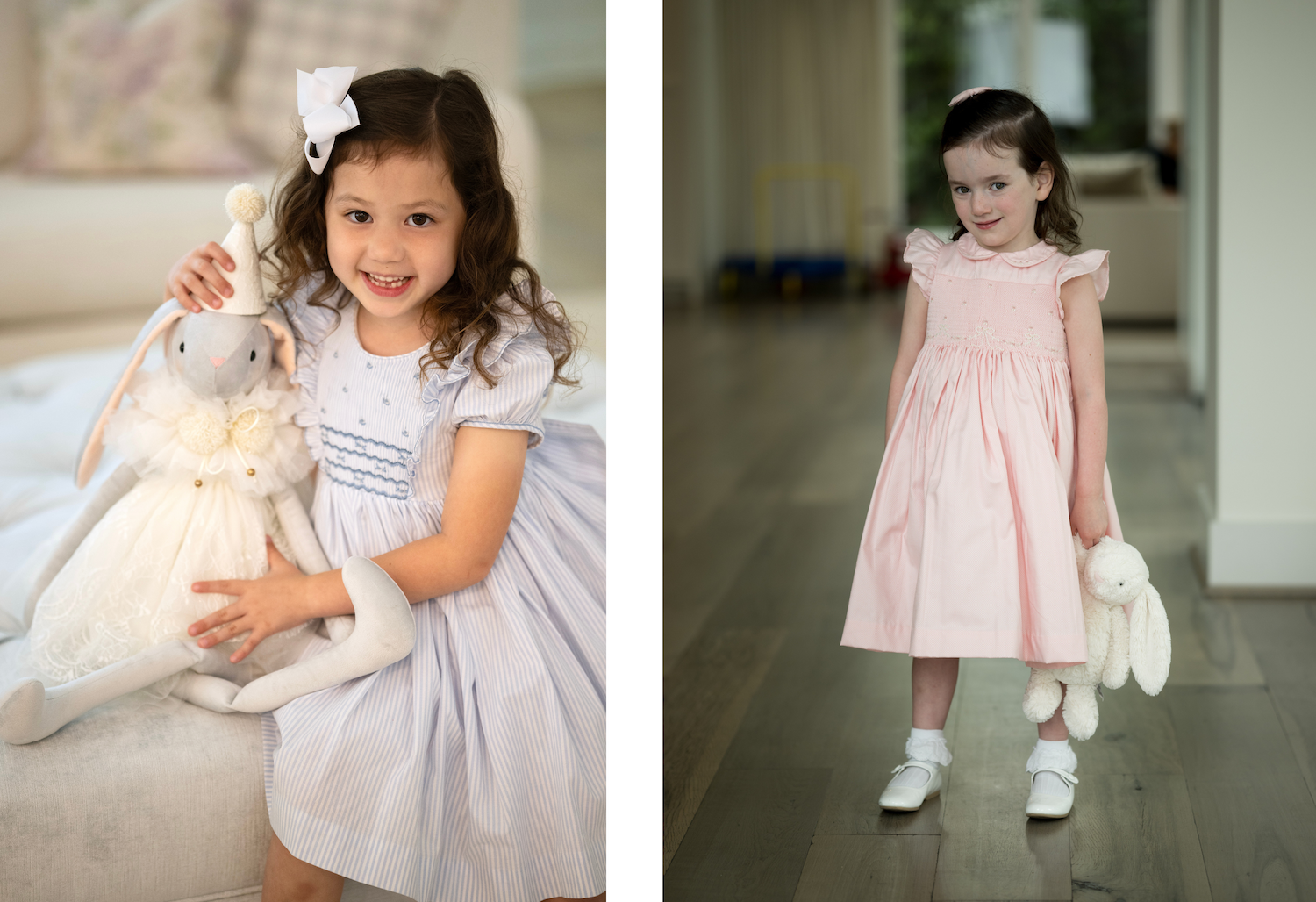 Charlotte sy Dimby portrait contest smocked dress and pet