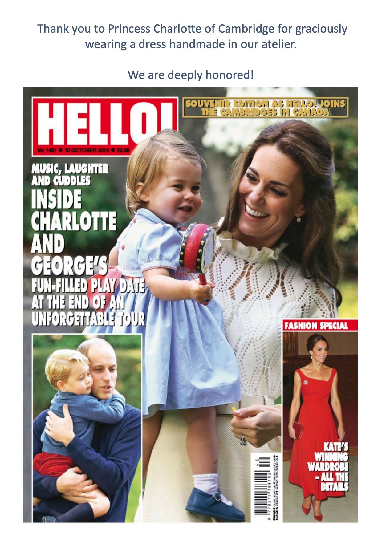 Princess Charlotte of Cambridge smocked dress - how to style your child like Princess Charlotte?