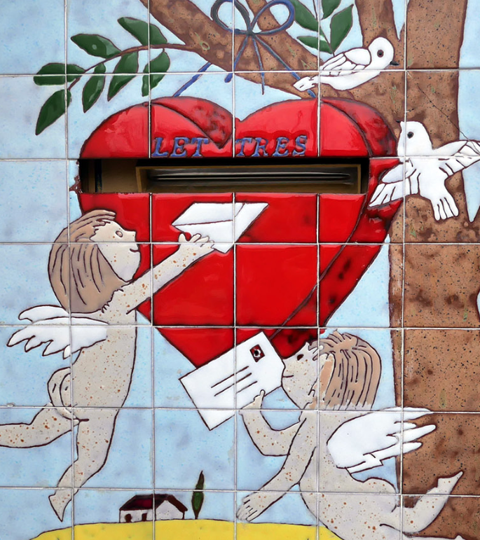 Cupid love letter box