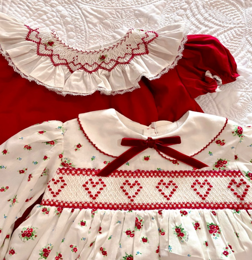 Christmas traditions in Jakarta Indonesia Family traditions - handmade smocked dresses for girls