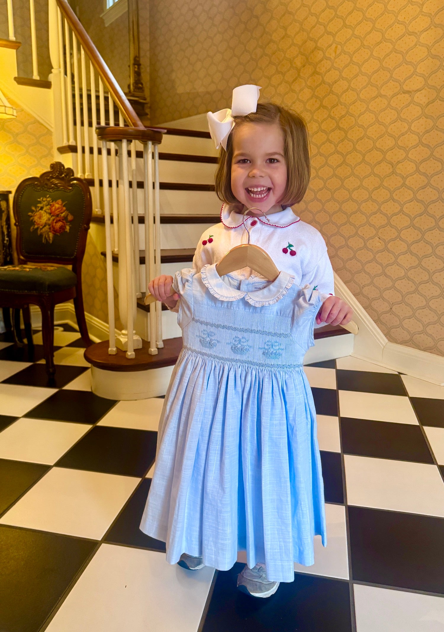Heirloom portrait session St Louis, best photographer for children, St Louis, Cherry Dress St Louis