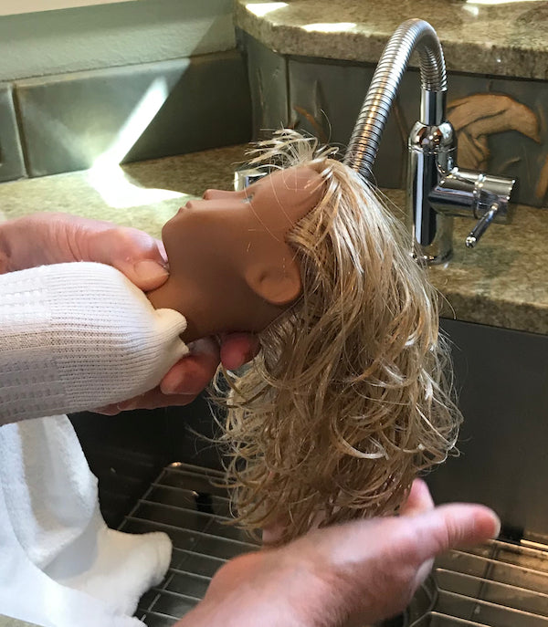 How to wash a Sasha doll's hair