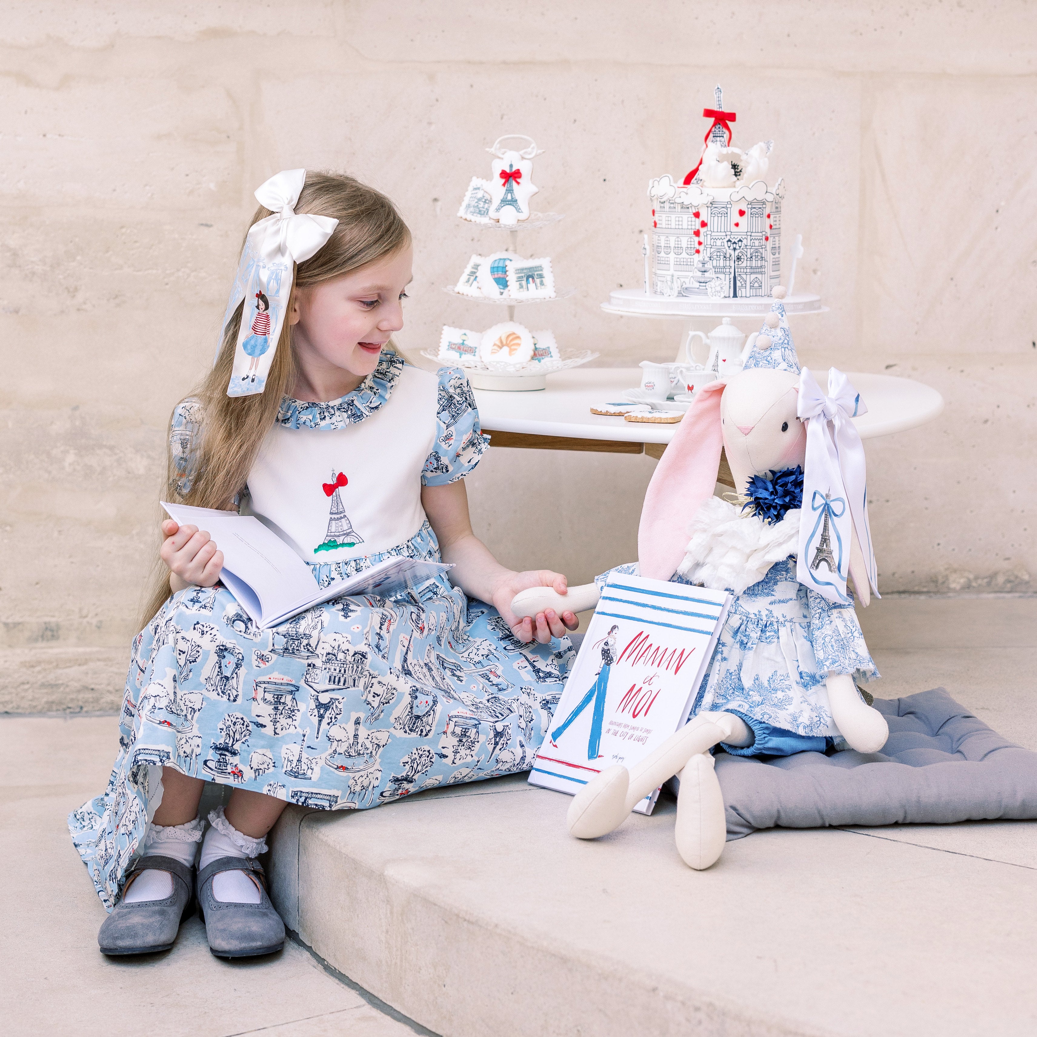 Paris French style parisian tea party celebration inspiration for little girls children dress, cakes, book ideas