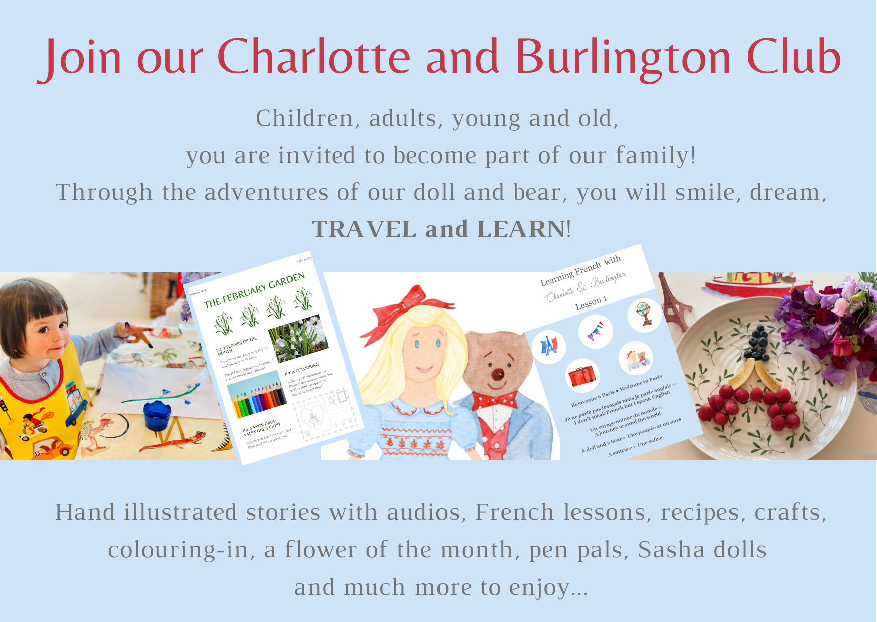 Charlotte and Burlington wildrose flower activity for children
