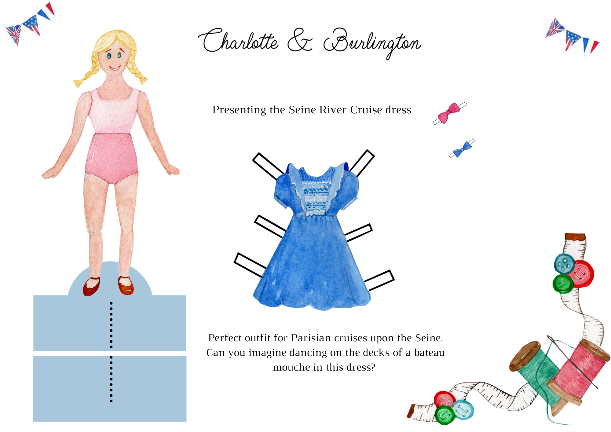 Paper doll dresses for children - fun easy craft for children