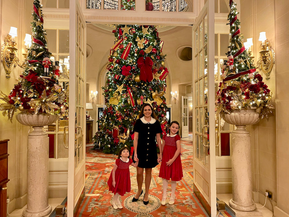 Christmas at the Ritz London family outing with children meet Santa