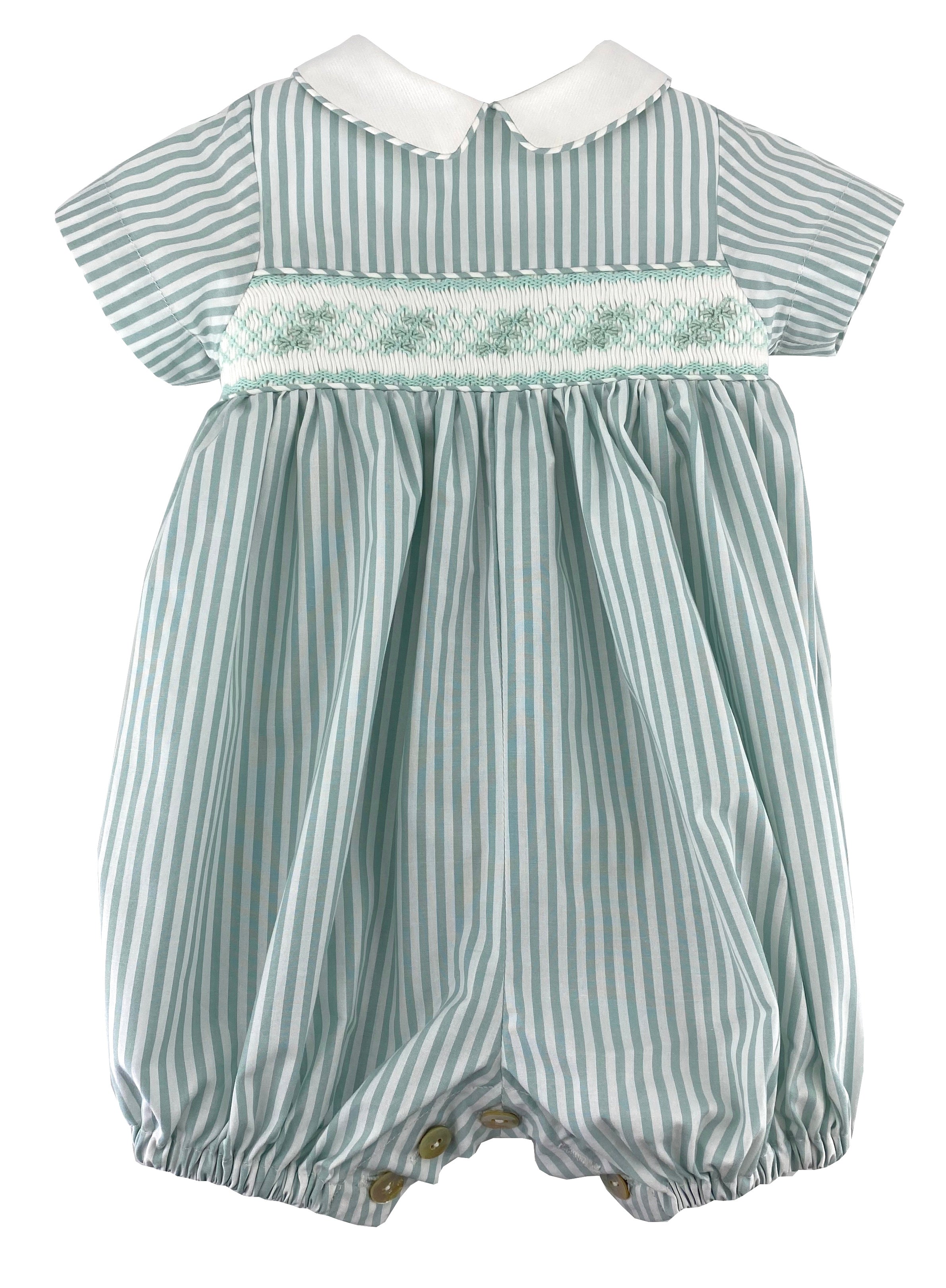 Baby boy smocked bubble