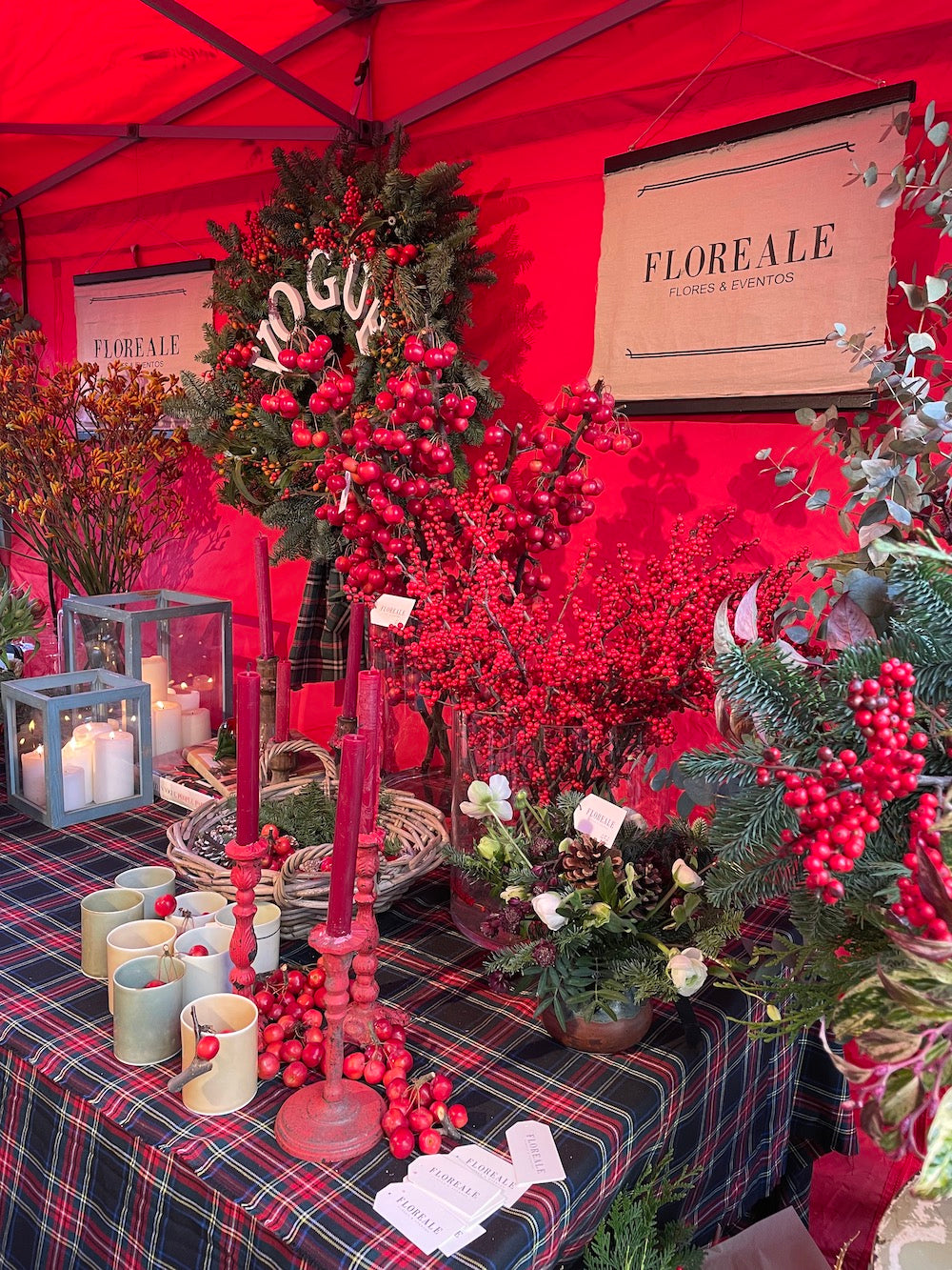 Flower Market, Madrid Christmas