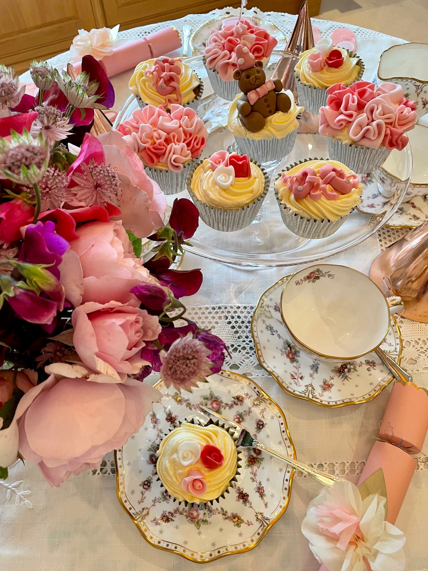 Ballerina themed the kitchen mixer tea party cupcake idea
