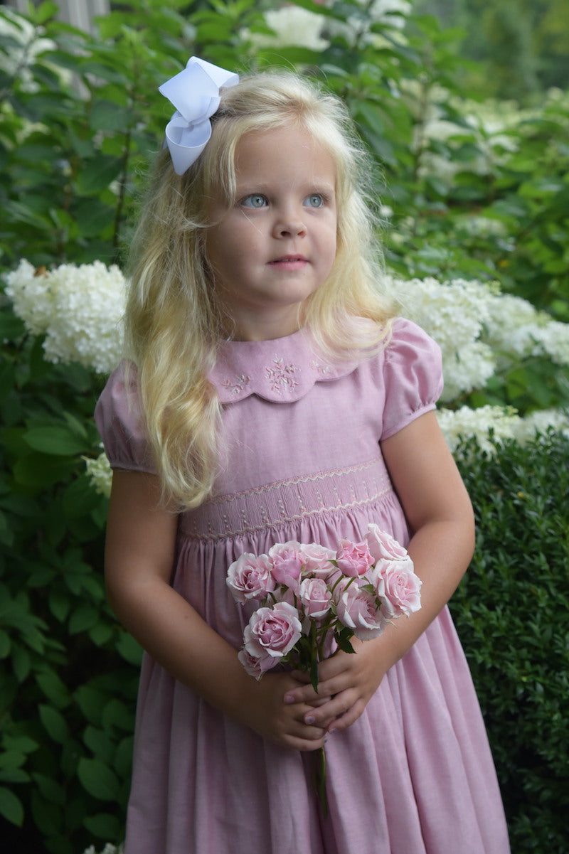 Charlotte sy Dimby pink smocked dress
