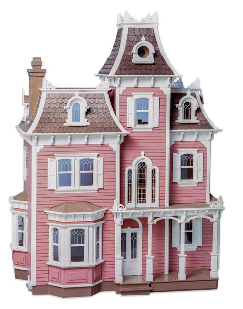 Beacon Hill pink wooden dollhouse for children