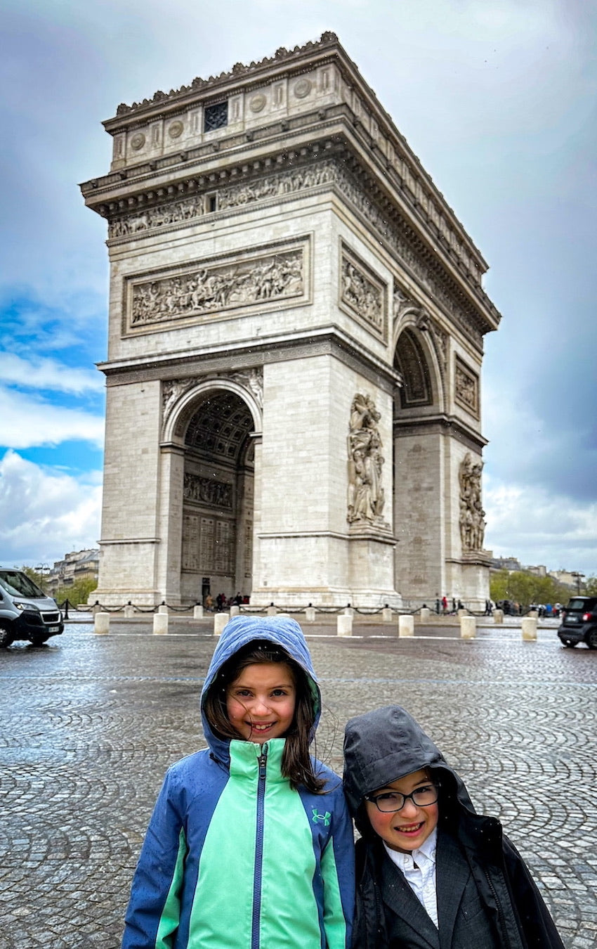 Arc de triomphe Family trip to Paris kid friendly places to visit tips and advice for visiting with children where to shop what to see