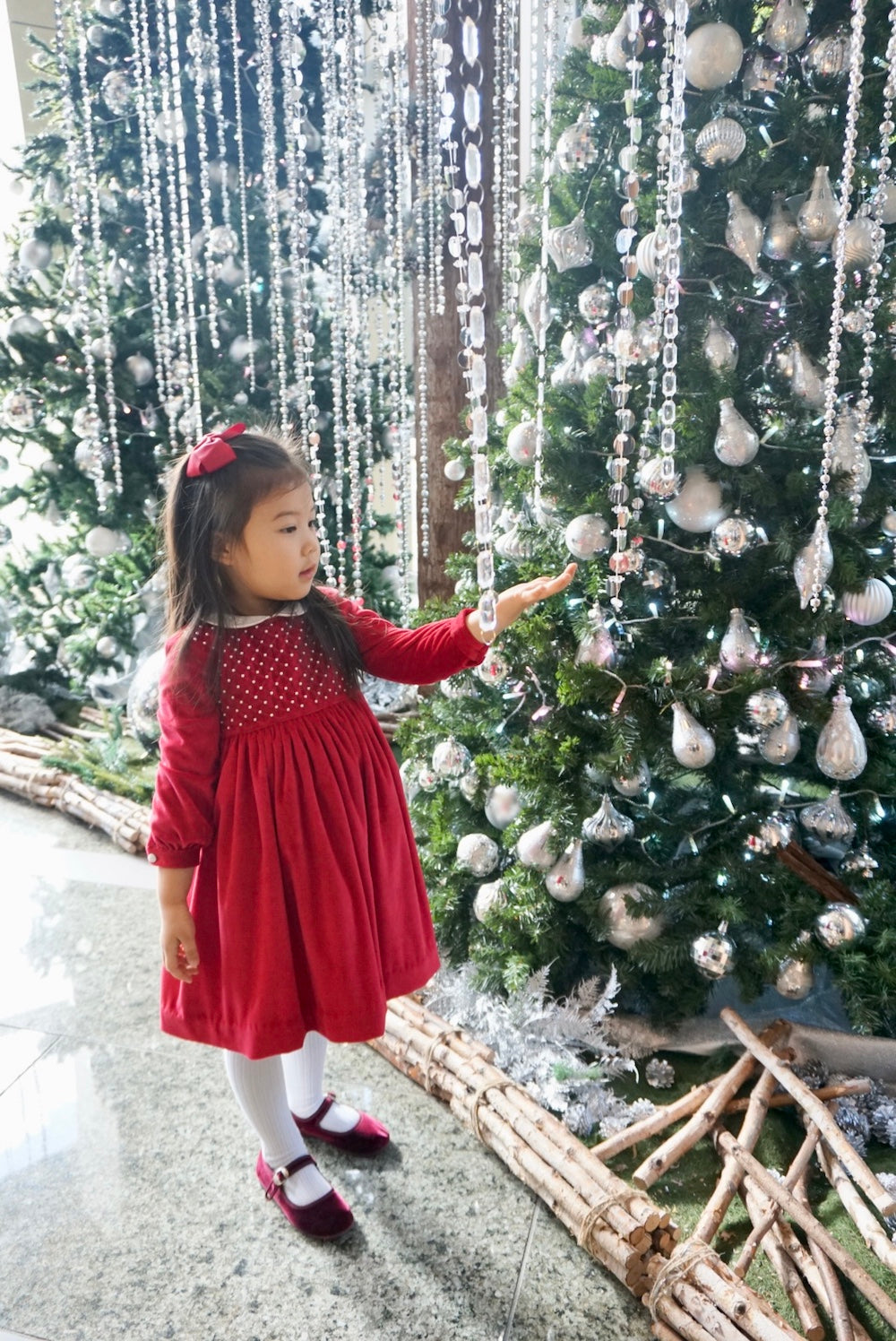 Christmas Tokyo Christmas traditional red velvet dress