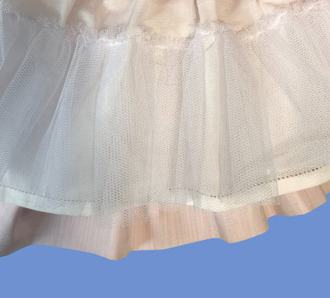 Tulle lining - handmade smocked dress