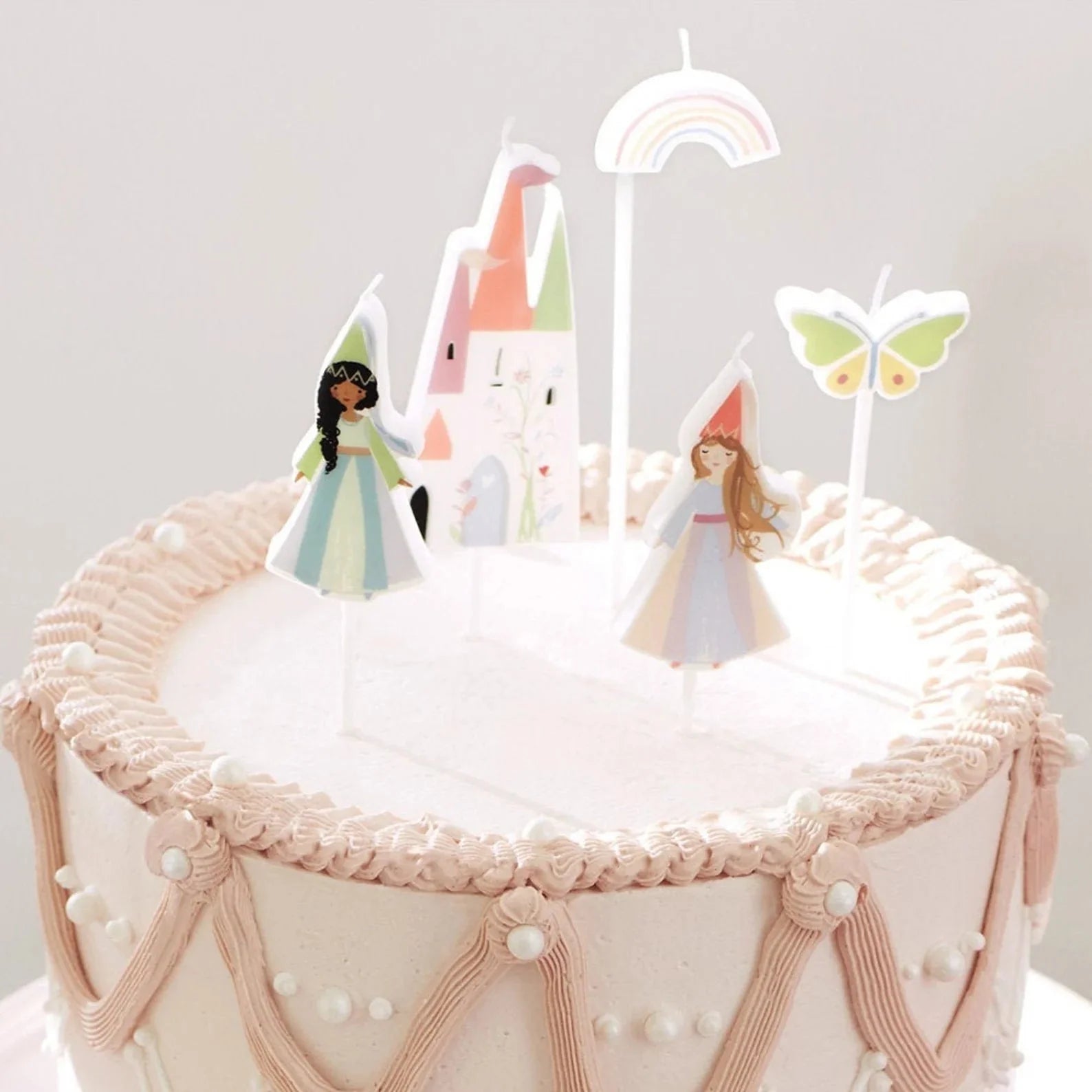 Cake topper princess birthday party classic chic decor inspiration