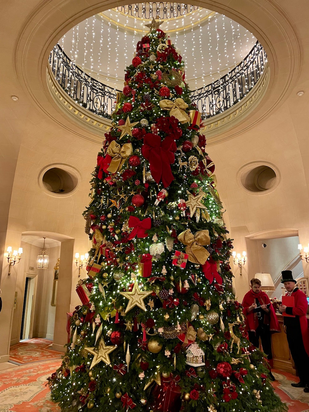 Christmas at the Ritz London Meet Santa Family outing Christmas tree