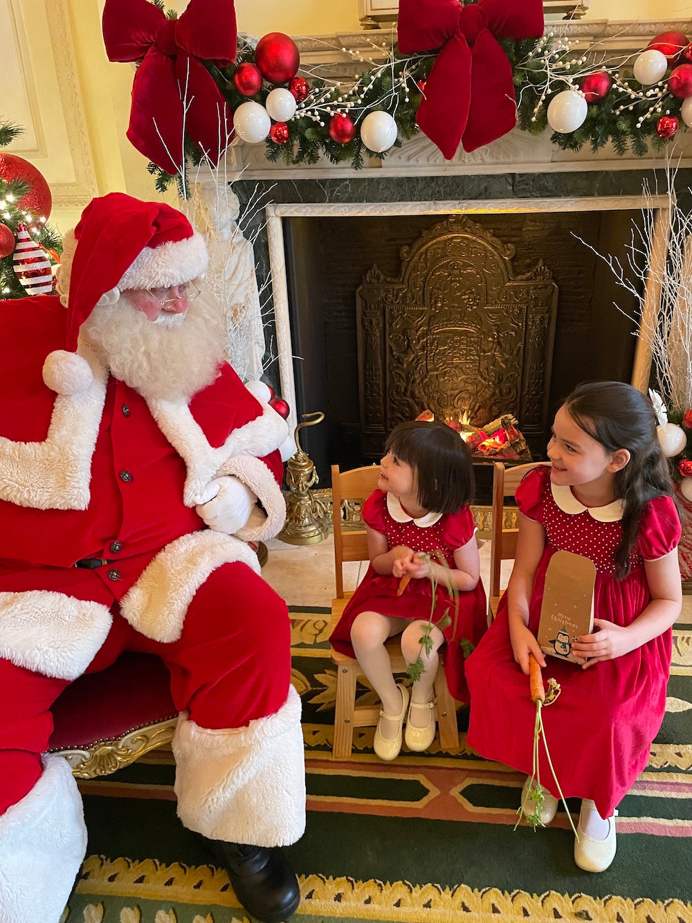 Christmas at the Ritz London Meet Santa Family outing