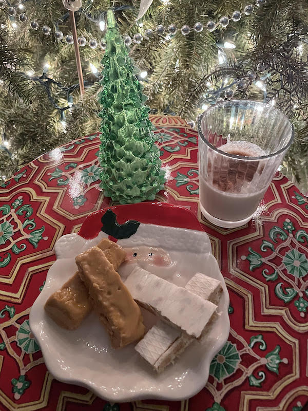 Traditional Christmas food Spain turron 