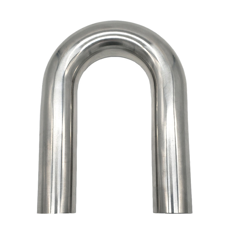 2.000" 16ga 180° Mandrel Bend - (3.000" CLR / 6.000" Legs) - Polished OD - 304 Stainless