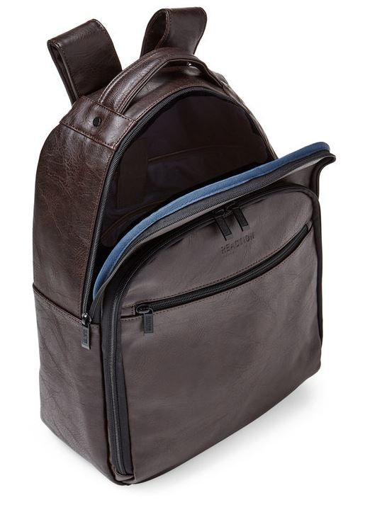 kenneth cole leather backpack