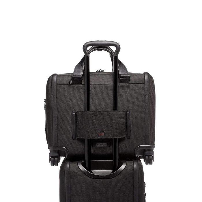 tumi 4 wheeled deluxe brief with laptop case