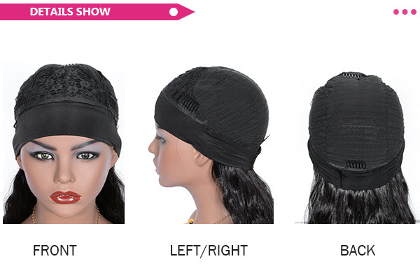 synthetic headband wig details